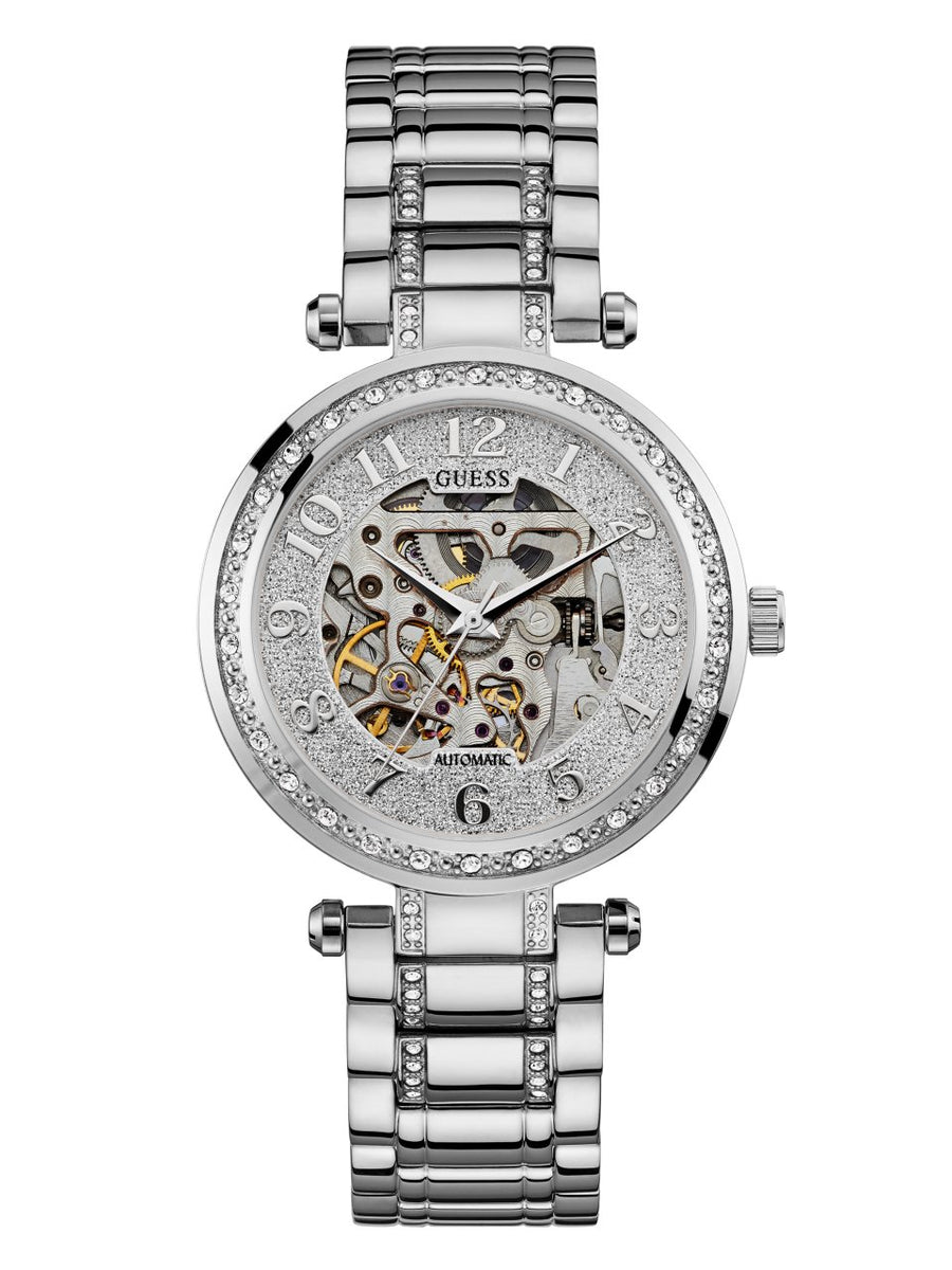 Silver-Tone Automatic Watch